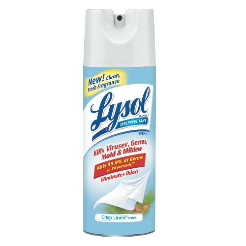Reckitt & Benckiser 1920074186 Lysol Disinfectant Spray, Crisp Linen Scent