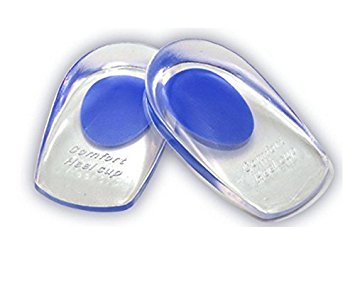 Transparent Silicone Gel Soft Heel Pad Cups Prevent Heel Pain Fasciitis Shoe Pads Insoles