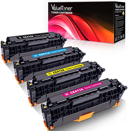 Valuetoner Remanufactured Toner Cartridge Replacement for HP 305A 305X CE410A CE410X CE411A CE412A CE413A for Laserjet Pro 400 M451dn M451nw M475dn M475dw M451dw M375nw (Black, Cyan, Magenta, Yellow)