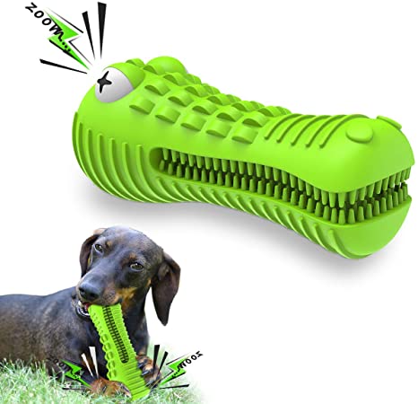 Cutiful Dog Toys for Aggressive Chewers Large Medium Breed Dog Chew Toys Dog Toothbrush Nearly Indestructible Squeaky Interactive Tough Extremely Durable Treat Dental Toys for Medium Large Dogs