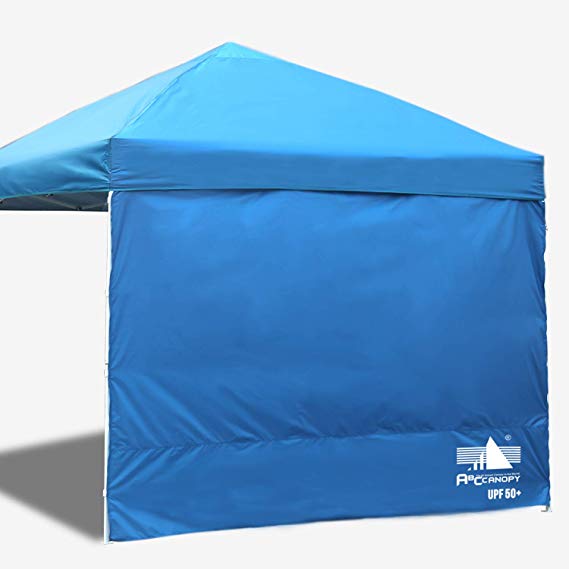 ABCCANOPY 15 Colors 10' Sun Wall for 10'x 10' Straight Leg pop up Canopy, 10' Sidewall kit (1 Panel) with Truss Straps, (Sunshield Wall Blue)