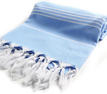 Cacala Pestemal Turkish Bath Towels 37x70 0 Cotton Blue