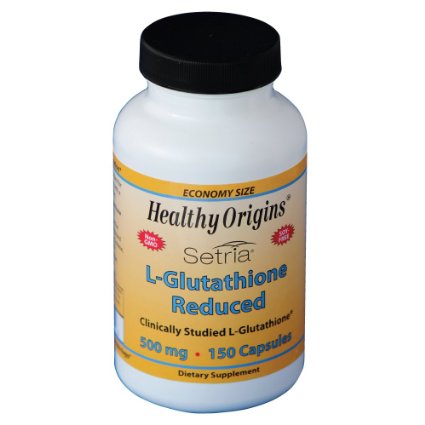 Healthy Origins L-Glutathione Natural 500 MG Reduced  150 Count