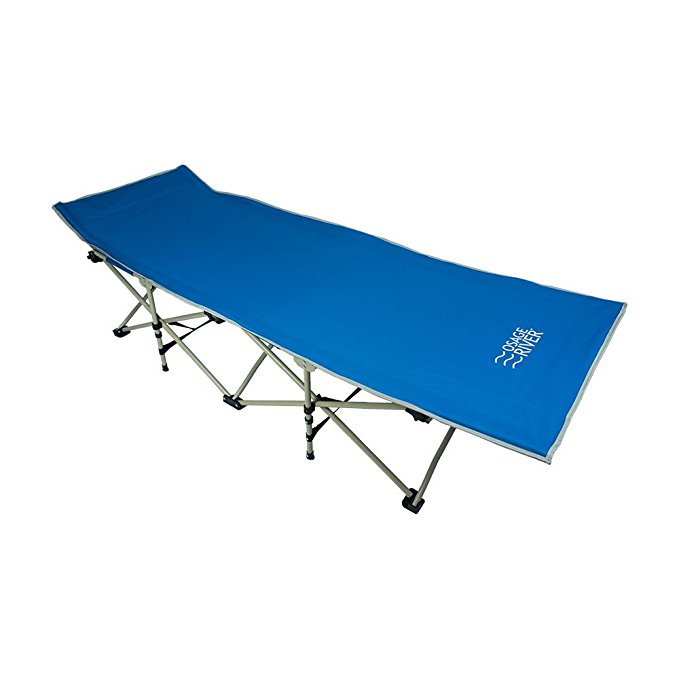Osage River Folding Camp Cot. Osage River Collapsible Folding Camp Cot with Carry Bag. Rated up to 300 Lbs. yet weighs only 13 Lbs. For Camping, Traveling, and Home Lounging