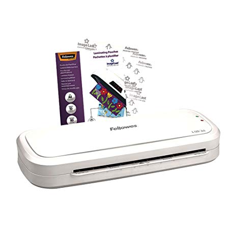 Fellowes L125 A4 Home Laminator, 80-125 Micron, Including 10 Free Pouches
