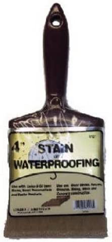 Linzer 3121 0400 Stain Waterproofing Brush, 4"