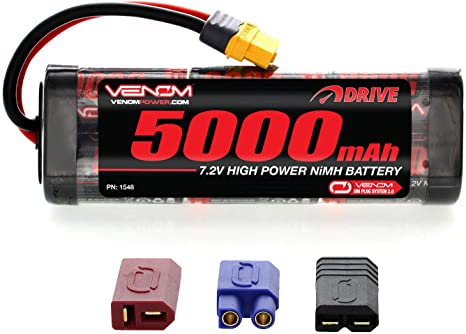 Venom 7.2v 5000mAh 6-Cell NiMH Battery with Universal Plug System