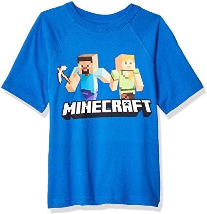 Minecraft Boys Steve and Alex on The Go T-Shirt