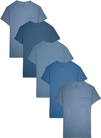 Fruit of the Loom Men's Pocket T-Shirt Multipack (5 Pack)