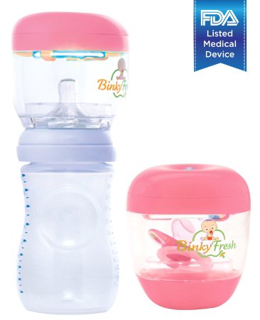 1 Pacifier and Baby Bottle Nipple UV Sanitizer Clinically Tested and Proven FDA Reg Kills up to 999 of Germs and Bacteria The Only UV Baby Sanitizer That Is Disease Specific Pink