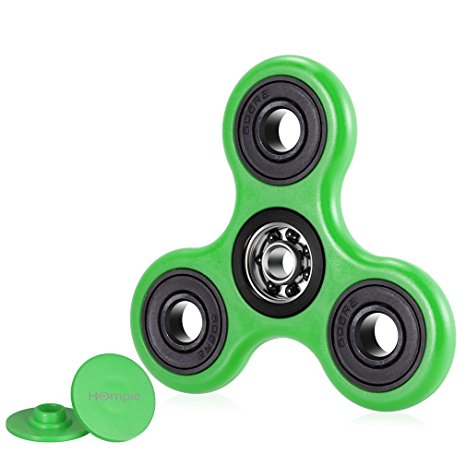Hompie 360 Degree Rotation FIDGET Tri Spinner Hand Toy Kit for Relieving ADHD, Anxiety, Boredom Spins for up to 2 Minutes Non-3D Printed