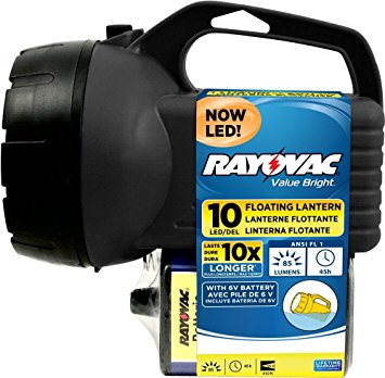 Rayovac Value Bright 85-Lumen 6V 10-LED Floating Lantern Battery with Battery (EFL6V10LED-B)