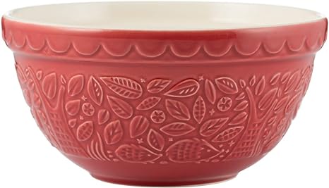 Mason Cash in The Forest S30 Red Mixing Bowl 2002.151