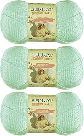 BERNAT SOFTEE BABY- PACK OF 3 BALLS - 140G EACH BALL - MINT