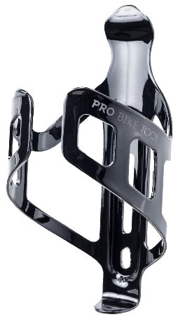 Water Bottle Cage by PRO BIKE TOOL - Lightweight Strong and Secure Aluminum Alloy Holder Rust Free - Easy to Mount on Bicycle - Great for Road Mountain BMX and Kids Bikes - Black or White