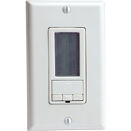 Leviton 6124H-W Leviton 6124H-W Decora LCD Timer Switch (24 Hour), White