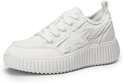 DREAM PAIRS Women Chunky Arch Comfortable Casual Platform Fashion Sneaker