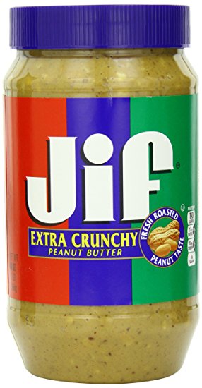 Jif Extra Crunchy Peanut Butter, 96 Ounce