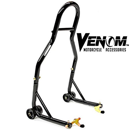 Venom Sport Bike Motorcycle Rear Wheel Swingarm Spool Lift Stand Paddock Stands Fits Yamaha Honda Kawasaki Suzuki Ducati BMW