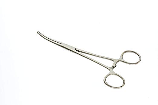 SE 661FC 6.1/4-Inch Curved Forceps Stainless Steel