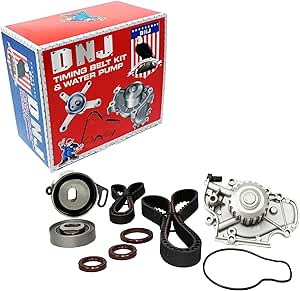 DNJ TBK214WP Timing Belt Kit with Water Pump/for 1994-2002 / Acura, Honda, Isuzu/Accord, CL, Oasis, Odyssey / 2.2L, 2.3L / SOHC / 16V / 2156cc, 2234cc, 2254cc / F22B1, F23A1, F23A4, F23A5, F23A7