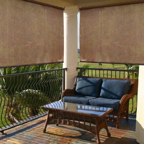 Radiance 2310014 Exterior Solar Shade with 85% UV Ray Protection, 6-Foot Wide by 6-Foot Long, Cocoa