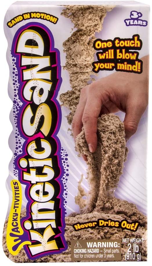 The One and Only Kinetic Sand, 2lb Brown for ages 3 and up.