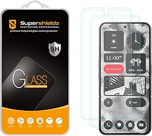 Supershieldz (2 Pack) Designed for Nothing Phone (2) Tempered Glass Screen Protector, Anti Scratch, Bubble Free