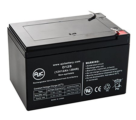WKA12-12F2 12V 12Ah UPS Battery - This is an AJC Brand Replacement