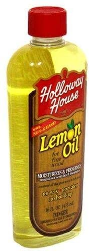 Holloway House Lemon Scent Lemon Oil 16 oz. Liquid