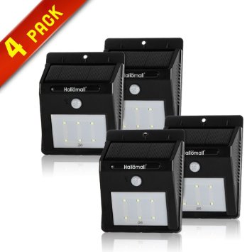 New Version 6LedSolar Powered Outdoor Lights No Tools Required Motion Sensor Detector Activated For Garden Patio Stair Deck Street Garage Power Saving No Dim Light Mode