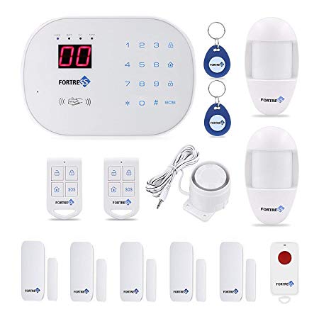 Compatible with Alexa -App Controlled Updated S03 WiFi and Landline Security Alarm System Classic Kit Wireless DIY Home Security System by Fortress Security Store- Easy to Install