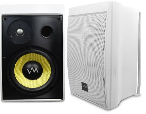 VM Audio High Fidelity EX-WOD8 Waterproof Pair Indoor/Outdoor Patio Speakers Set