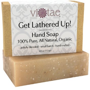 Organic HAND Soap - by Vi-Tae® - 100% Pure, All Natural, Aromatherapy LUXURY Herbal Bar Soap - 4oz
