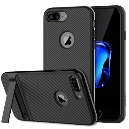 iPhone 7 Plus Case, JETech Slim-Fit iPhone 7 Plus Case Cover with Self Stand for Apple iPhone 7 Plus 5.5" (Black) - 3430