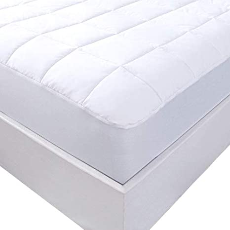 Lancashire Bedding Premium 100% Natural Cotton Mattress Protector - Ultra Comfort & Keep Cool (King)