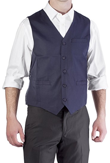 Alberto Cardinali Men's Solid Color Suit Separate Formal Vest