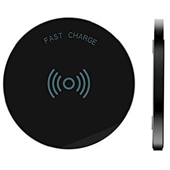 RNDs Fast Charge Wireless Charging Pad for Apple iPhone (Xs XS Max XR X 8 8 Plus) and Other QI Enabled Devices (AC Adapter NOT Included) (Black)