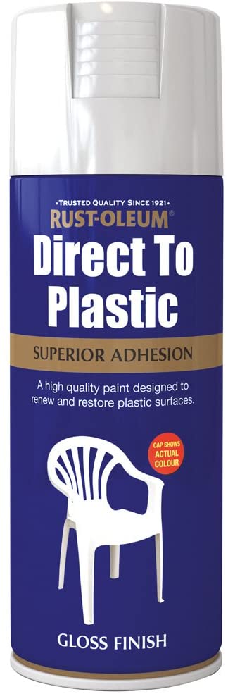 Rust-Oleum AE0030001E8 400ml Direct to Plastic Spray Paint - White