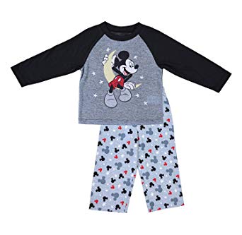 Disney Boys Mickey Mouse Pajamas - 2-Piece Long Sleeve Pajama Set