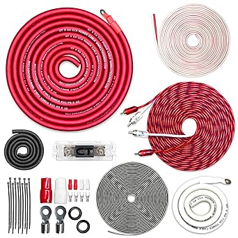 CT Sounds 1/0 Gauge CCA Complete Amp Wiring Install Kit, AMPKIT-0GA-PRO