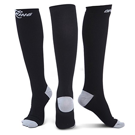 Graduated Compression Socks for Men & Women (20-30mmHg) Leg Support for Flight, Maternity, Athletics, Travel, Nurses,Trucker - Medical Care Grade for Shin Splints,Edema,Arthritis,Calf and Leg Pain