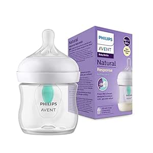 Philips Avent Natural Response Baby Bottle (125ml with Airfree Vent, 1)