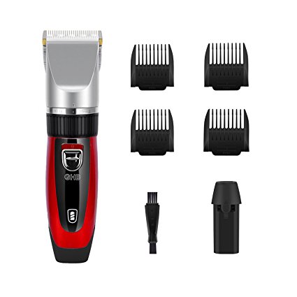 YOHOOLYO Hair Clippers For Men Hair Trimmer Rechargeable Electric Haircut Kit Ceramic Blade Cordless With 4 Combs For Men and Kids