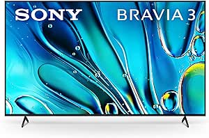 Sony 75 Inch 4K Ultra HD TV BRAVIA 3 LED Smart Google TV with Dolby Vision HDR and Exclusive Features for Playstation®5 (K-75S30), 2024 Model