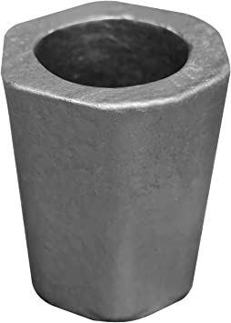 CANALHOUT Silicon Carbide Graphite Crucibles,Crucibles for Melting Metal,Withstand The High Temperature 1800℃(3272°F),Melting Casting Refining Aluminum Gold Silver Copper (0.5KG No.0)