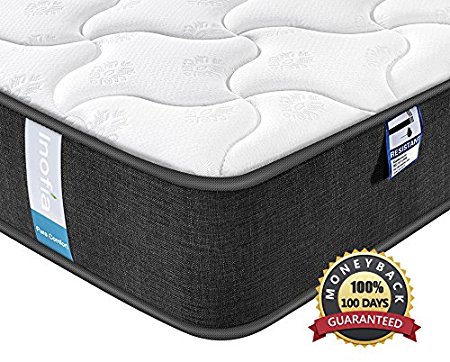 Single Mattress - Inofia 3FT Mattress 3D Breathable Fabric Mattress with Pocket Springs / 7-Zone Support System/ 8.7 Inch Depth (100 Night Test at NO Risk )