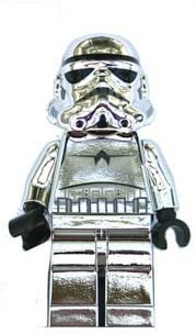 Lego Stormtrooper Chrome Silver Star Wars 2 Inch Minifigure