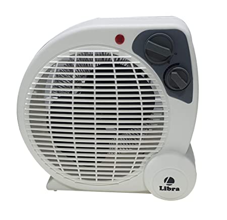 Libra 2000 Watt Portable Room Heater with Adjustable Thermostat (FH12, Grey)