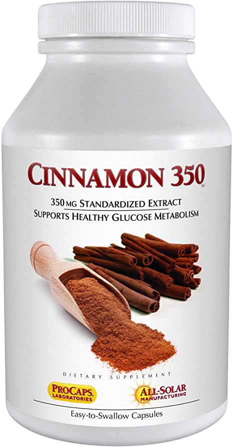 Andrew Lessman Cinnamon 350-120 Capsules – High Potency, Standardized Extract. Supports Healthy Blood Sugar Balance and Glucose Metabolism. No Additives. Small Easy to Swallow Capsules